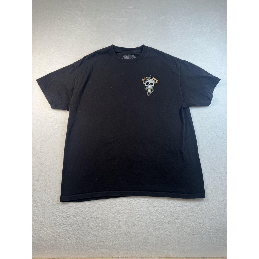 Powell Peralta Mike McGill Shirt Mens XL Black Skull Snake Graphic Tee Skate